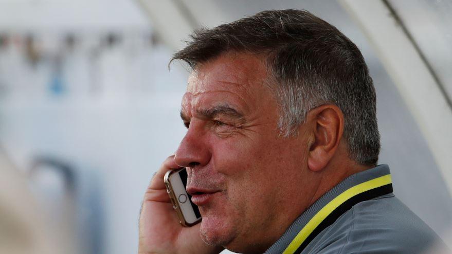 Sam Allardyce on phone